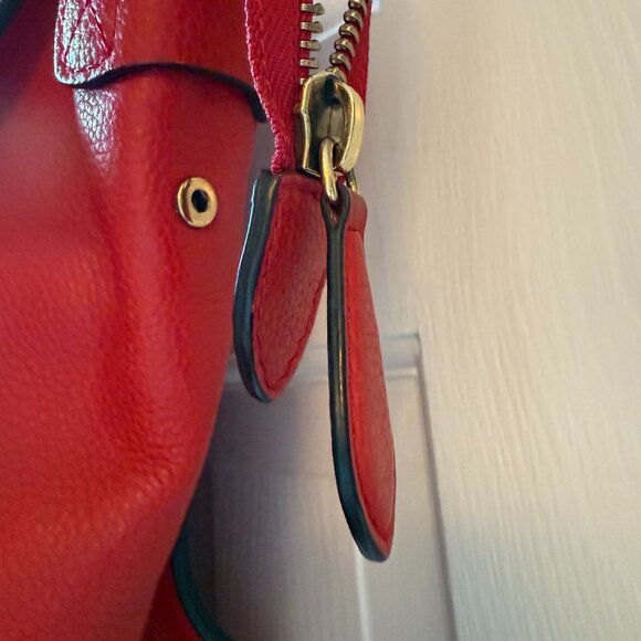 Phoebe Philo Era EUC Authentic Celine Large Luggage Red Handbag Tote Red insert - Picture 4 of 15